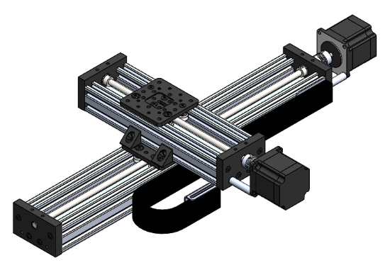 Picture of Gantry Robot System XY-Single Rail 500x250mm