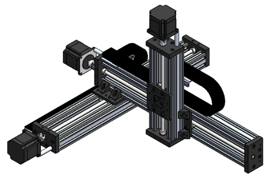 Picture of Gantry Robot XYZ-Single Rails 500x500x250mm