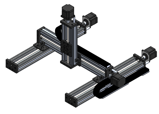 Picture of Gantry System XYZ-Double Rails 500x500x250mm