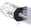 Picture of Threaded Rod Plate For NEMA 17 Motor