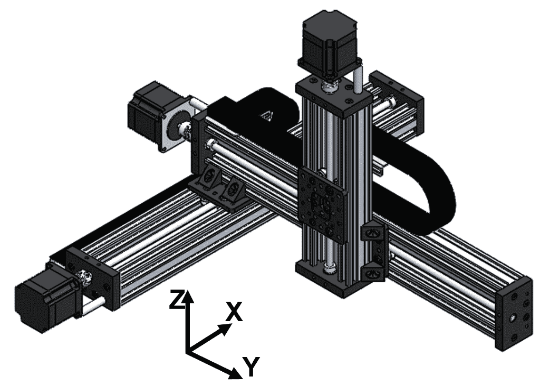 Picture of Gantry System XYZ Customizable-Single Rails (Model A)