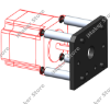 Picture of C-Beam Motor Mount Plate